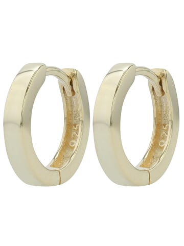 Adeliás Damen Ohrringe – Klappcreole aus 925 Silber in gold