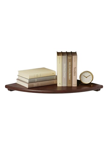 relaxdays Eckregal in Dunkelbraun - (B)35 x (H)3 x (T)35 cm