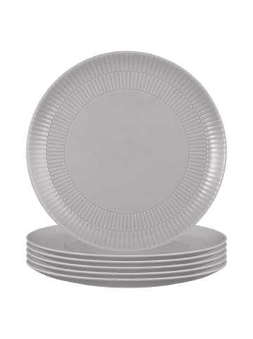 Seltmann Weiden 6er Set Speiseteller Amina in ø 27,8 cm in Silbergrau