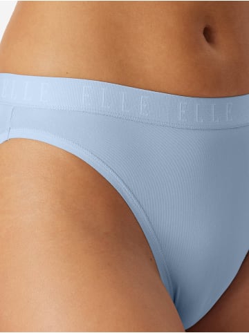 ELLE Slip High Leg Logo in Rose, light green, light blue