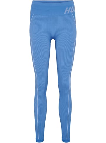 Hummel Hummel Tights Hmlte Training Damen Dehnbarem Feuchtigkeitsabsorbierenden Nahtlosen in RIVIERA/BLUE BELL MELANGE