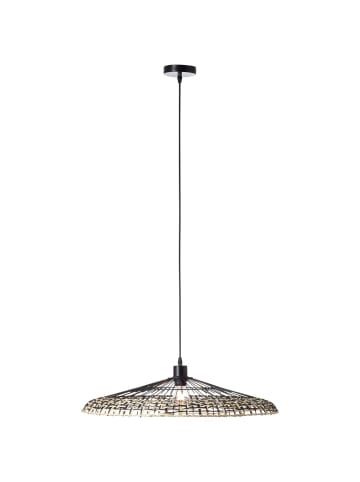 Brilliant Pendelleuchte, 1-flammig Fixi ⌀ 60 cm in schwarz/natur