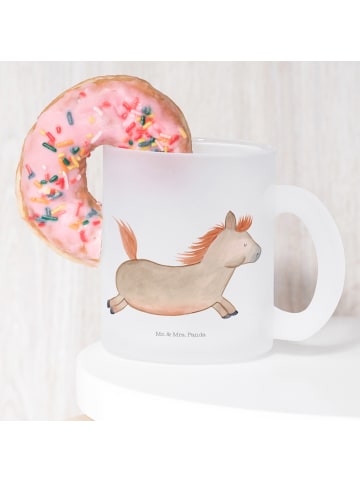 Mr. & Mrs. Panda Tee Tasse Pferd Springen ohne Spruch in Transparent