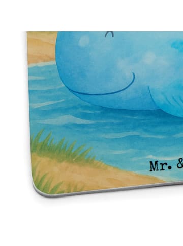 Mr. & Mrs. Panda Tassenuntersetzer Wal Konfetti Design ohne Spruch in Weiß