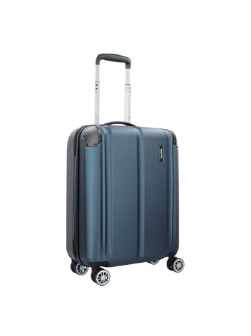 travelite City S 4-Rollen Kabinentrolley 55 cm marine