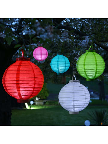 MARELIDA LED Lampion Batteriebetrieb D. 20cm in türkis