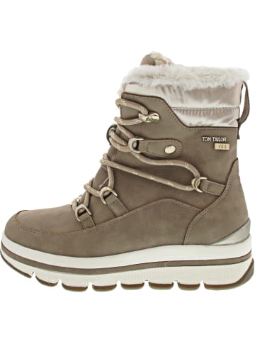 Tom Tailor Schnürstiefel Braun