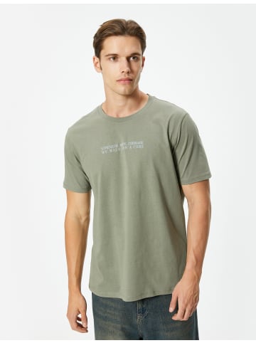 KOTON T-shirt in Khaki