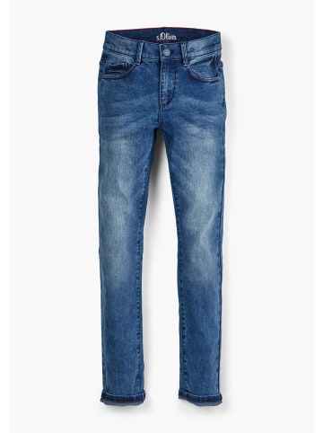 S. Oliver Denim Hose lang in Blau