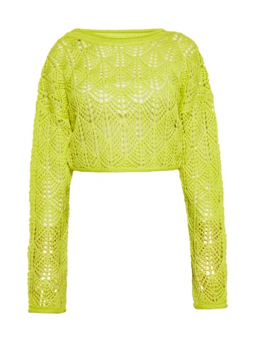 Swirly Damen Pullover in Limette