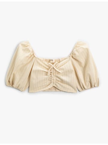 KOTON Bluse in Gelb Gestreift