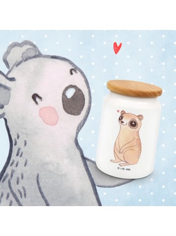 Mr. & Mrs. Panda zuckerdose Plumplori Glücklich ohne Spruch in Weiß