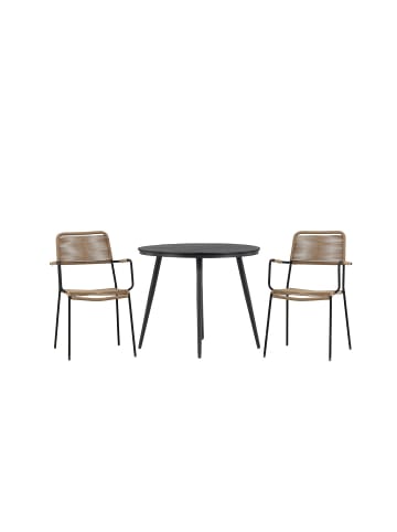 ebuy24 Gartenset BreakLindos Schwarz 90 x 90 cm