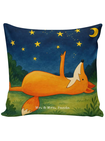 Mr. & Mrs. Panda Kuschel Kissen Fuchs Sterne Design ohne Spruch in Weiß