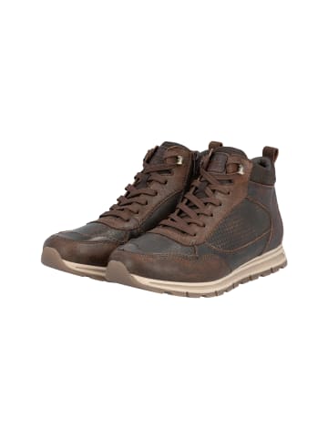 rieker Hohe Sneaker aus Leder in Kastanie Braun