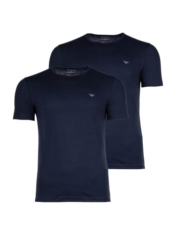 Emporio Armani T-Shirt 2er Pack in Marine