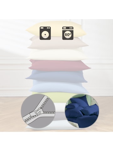 Erwin Müller Renforcé Kissenbezug Würzburg in dunkelblau