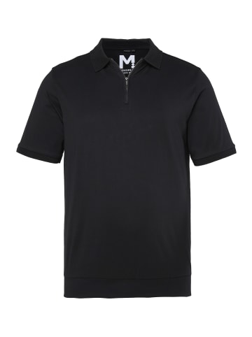 Men Plus Poloshirt in schwarz