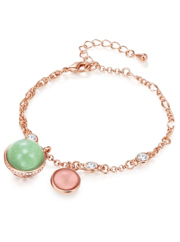 Lulu & Jane Armband Metall-Legierung verziert mit Kristallen von Swarovski® in roségold