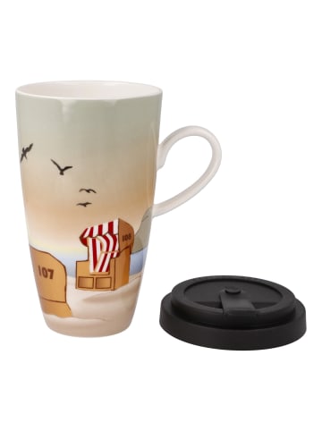 Goebel Künstlertasse mit Deckel " Sunset Mood " in Sunset Mood