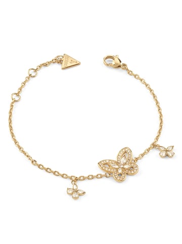Guess Damen-Armband Lily Schmetterling Goldfarben L