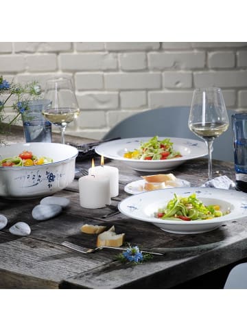 Villeroy & Boch Schüssel Vieux Luxembourg ø 25 cm weiß-blau in weiß-blau
