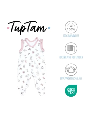 TupTam Baby Strampler mit Aufdruck Spruch 5er Pack in beige Modell 2