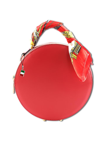 Florence Florence Schultertasche Leder rot ca. 18cm breit