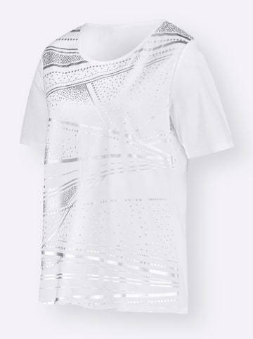 Sieh an! Kurzarm-Shirt in weiß