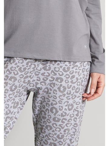 Tom Tailor Pyjama Victoria in grau-mittel-Allover