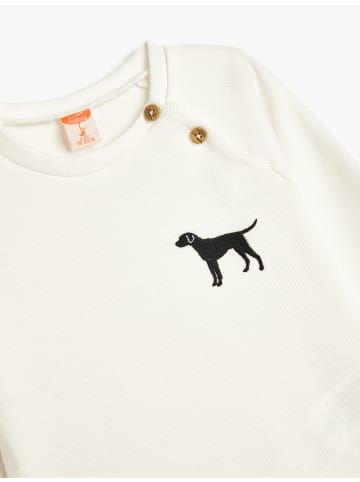 KOTON Sweatshirt in Ekru