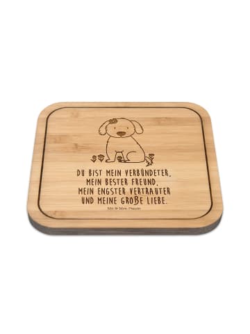 Mr. & Mrs. Panda Tischuntersetzer Hund Dame mit Spruch in Transparent