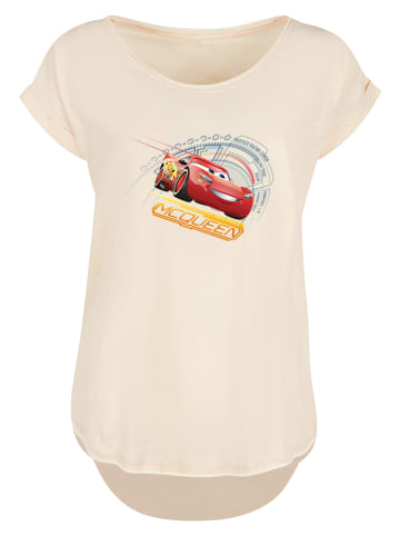 F4NT4STIC Long Cut T Shirt Cars Lightning McQueen in Whitesand
