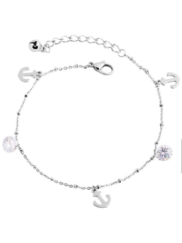 Adeliás Damen Anhänger aus Edelstahl in silber