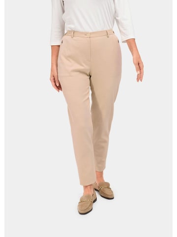 GOLDNER Hose Carla mit Rippenstruktur Hose Carla mit Rippenstruktur in stein