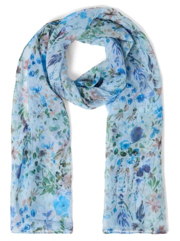 Marie Lund Schal in blau mehrfarbig - 0002
