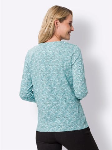 Sieh an! Langarmshirt in ozean-ecru-bedruckt