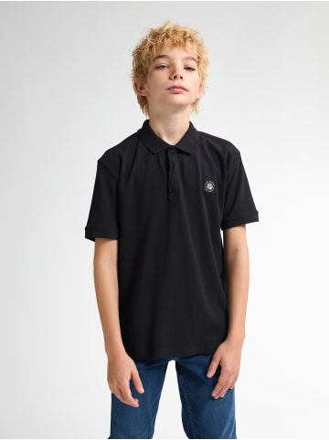 Petrol Industries Klassisches Poloshirt Flaming in Schwarz