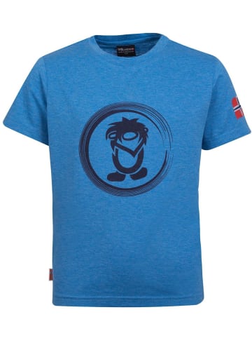 Trollkids T-Shirt "Trollfjord" in Mittelblau