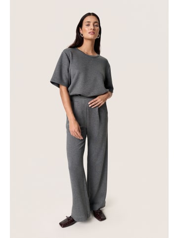 Soaked in Luxury Strickhose SLMarigold Straight fit in Grey Melange