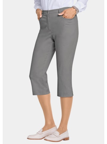 GOLDNER Kurzgröße:  Capri-Jeanshose Carla Sportliche Capri-Jeanshose Carla in grau
