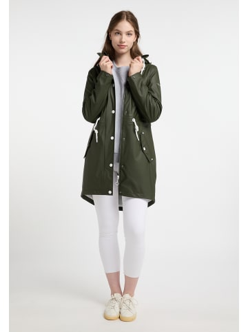 DreiMaster Damen Regenmantel in Dunkeloliv