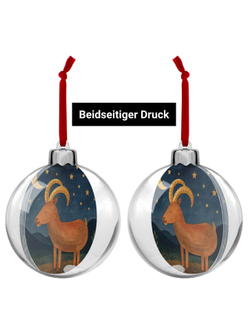 Mr. & Mrs. Panda Christbaumkugel Sternzeichen Steinbock Design o... in Weiß