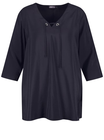 SAMOON Bluse 3/4 Arm in Navy