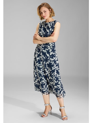 SWING Abendkleid in marine ecru - 0001