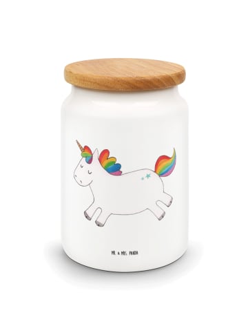 Mr. & Mrs. Panda Keksdose Einhorn Happy ohne Spruch in Weiß