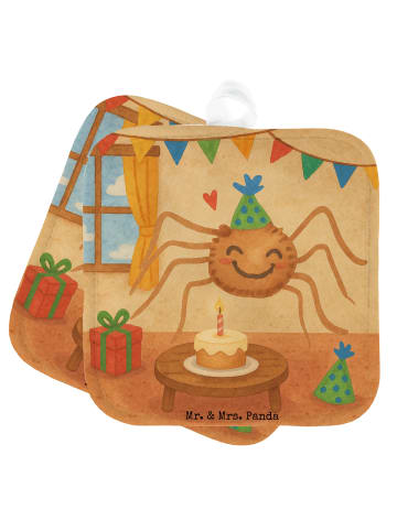 Mr. & Mrs. Panda Topfuntersetzer Spinne Agathe Party Design ohne... in Weiß