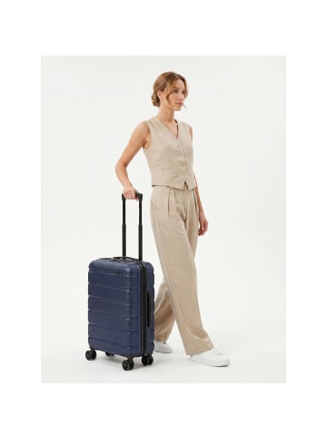 Franky Munich 4.0 4 Rollen Kabinentrolley S 53 cm mit Dehnfalte in dark blue dull