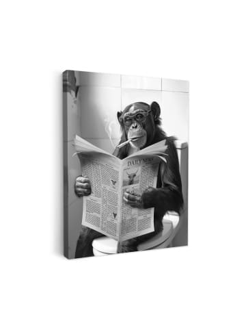 MuchoWow Leinwand bilder Zeitung Affe (BxH)