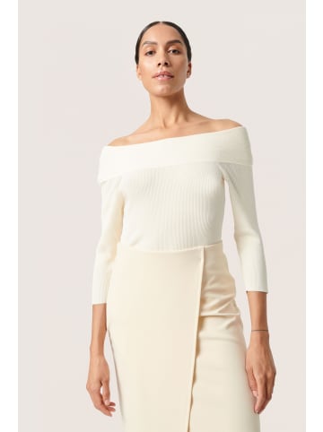 Soaked in Luxury Strickpullover SLIndianna Slim fit in Pearled Ivory